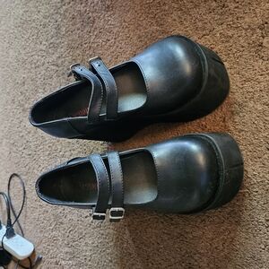 Black Mary Jane Platform Shoes